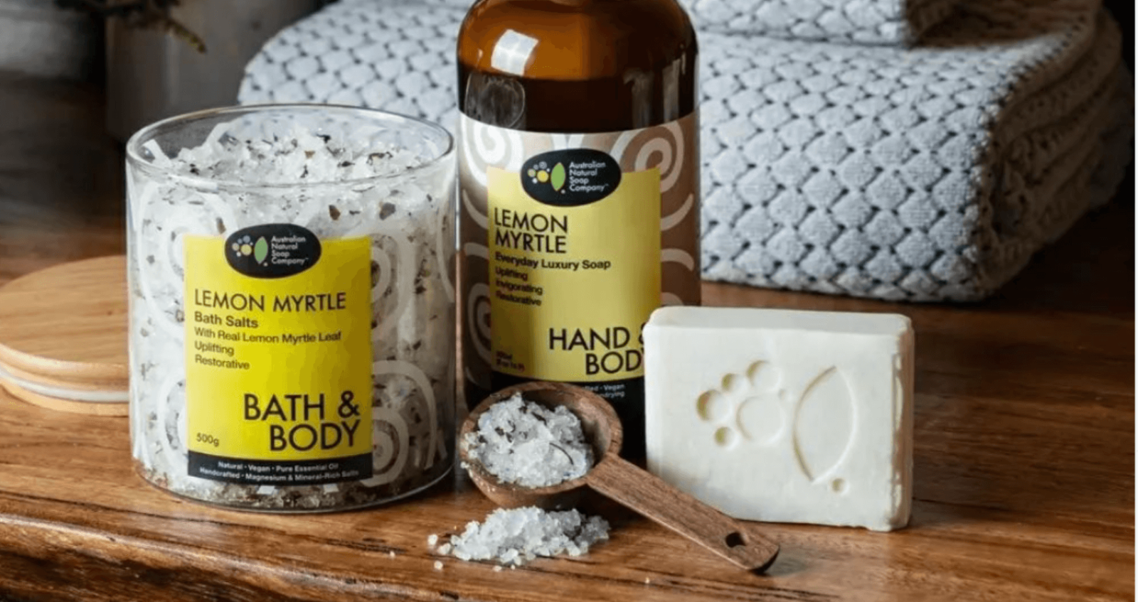 The Australian Natural Soap Company Lemon Myrtle Pamper Pack