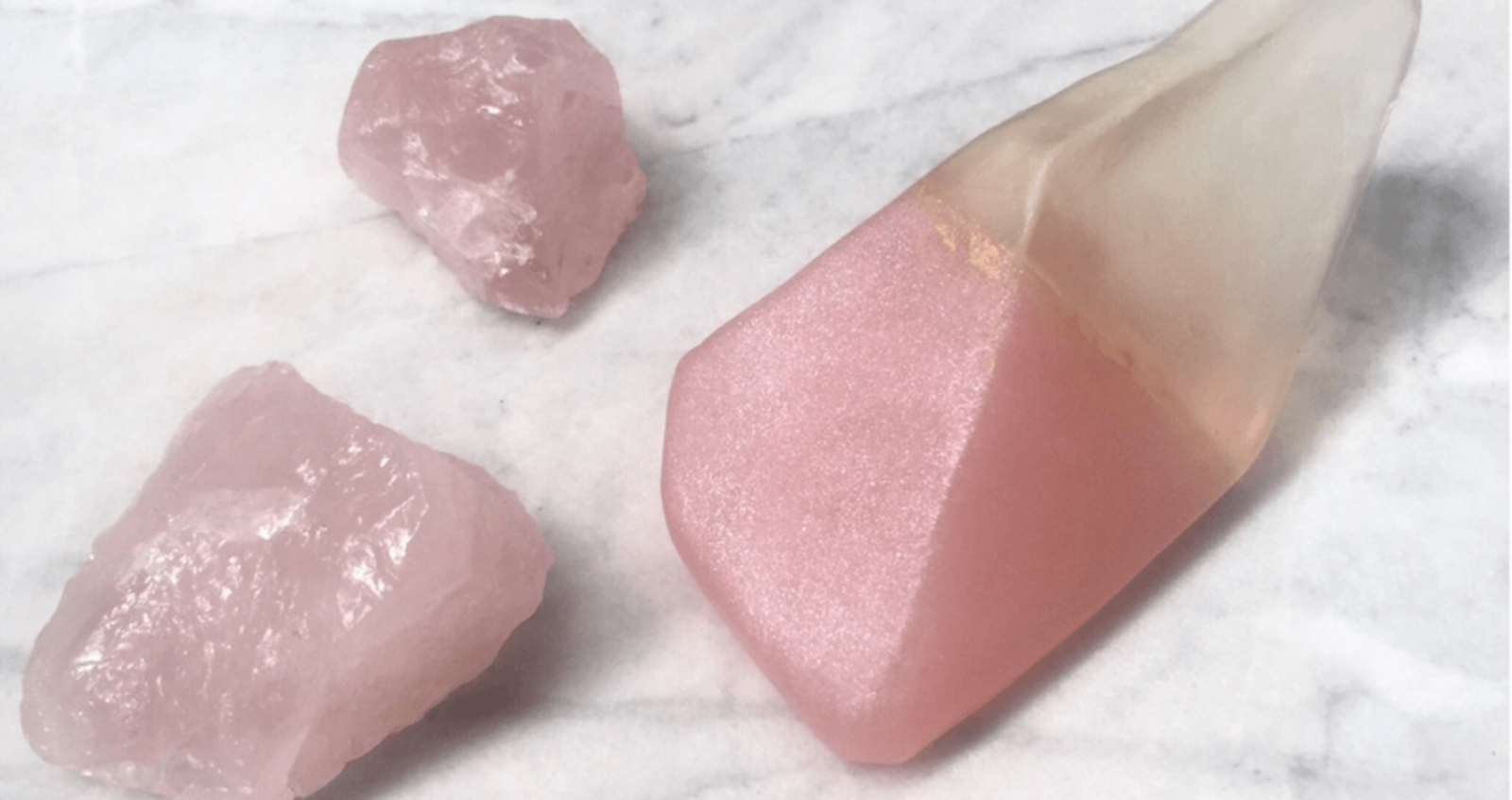 Summer Salt Body Rose Quartz Crystal Soap 