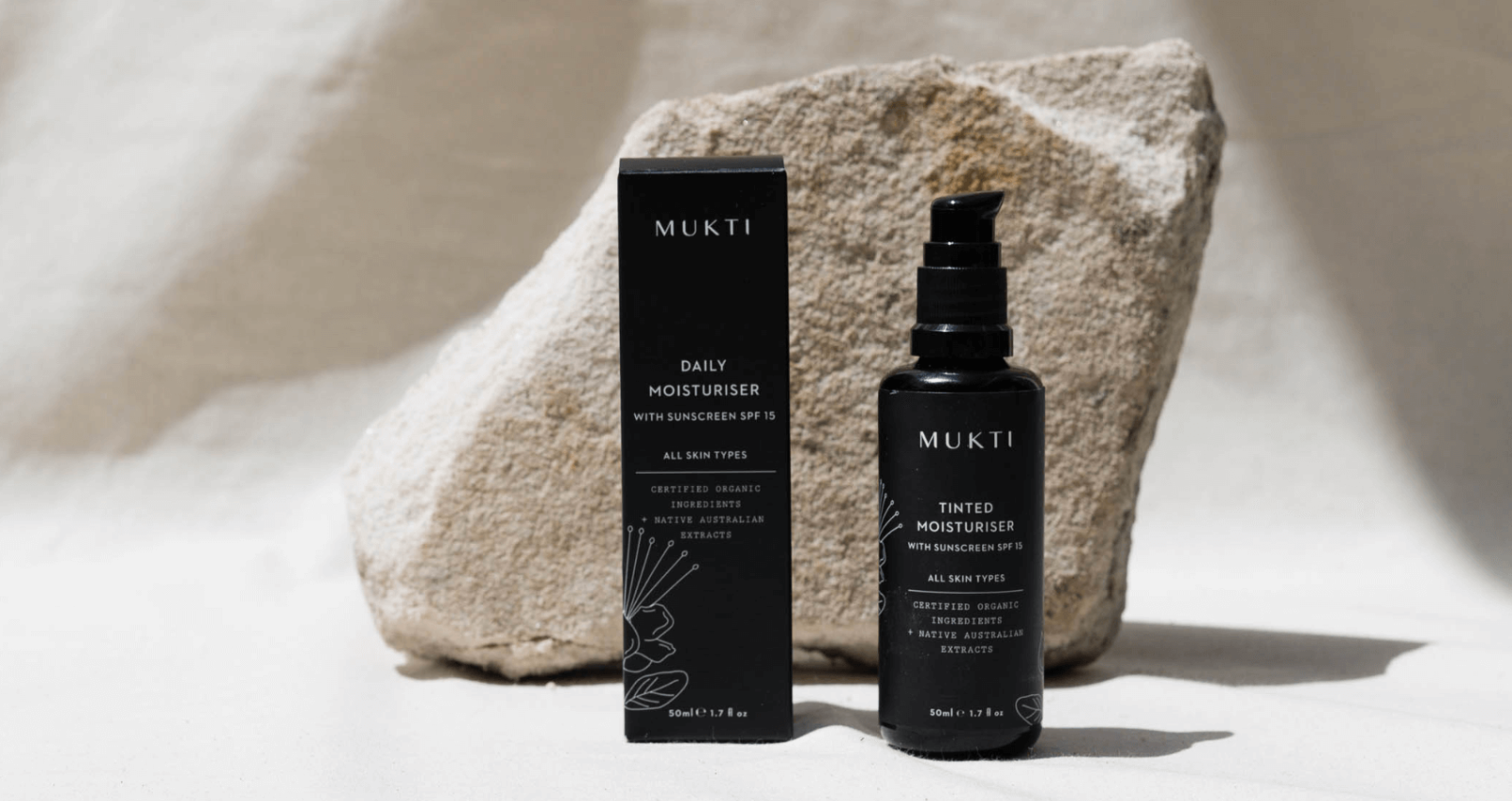 Mukti Organics Daily Moisturiser and Mukti Organics Tinted Moisturiser