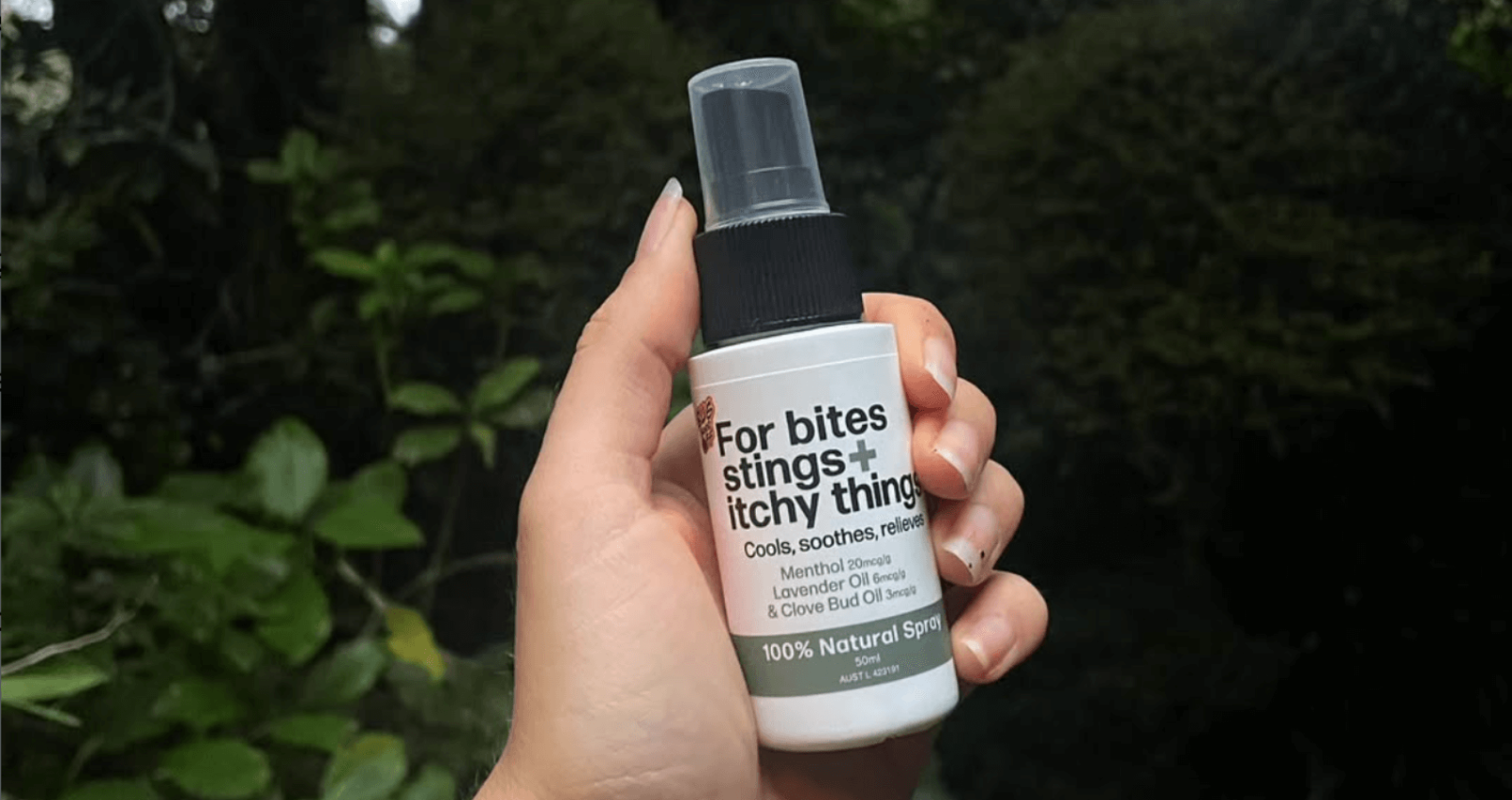 Bug-Grrr Off 100% Natural Spray For Bites Stings + Itchy Things