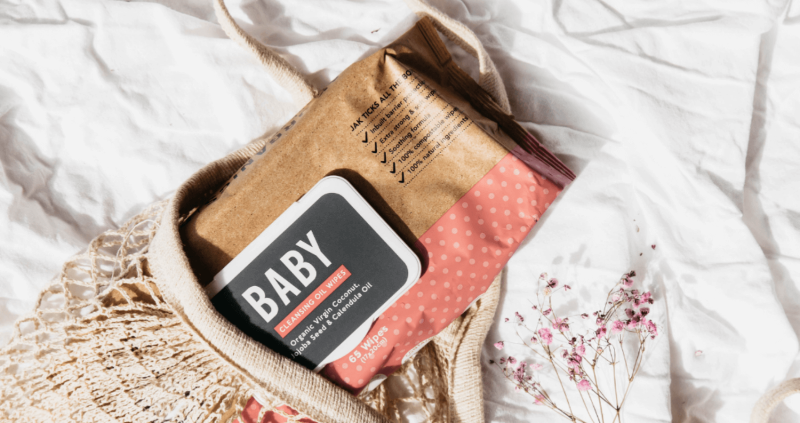 Jak Organics Natural Baby Wipes